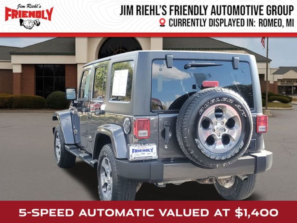 Used 2017 Jeep Wrangler JK Unlimited Sahara 4x4 SUV