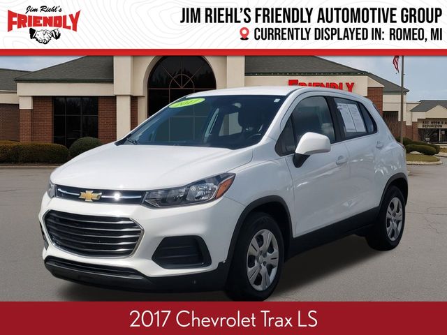 Used 2017 Chevrolet Trax LS with VIN 3GNCJKSB8HL290756 for sale in Washington, MI