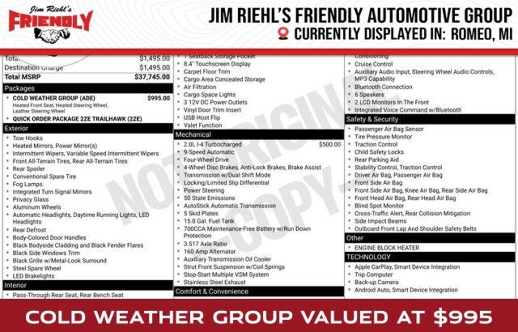 Used 2020 Jeep Cherokee Trailhawk SUV