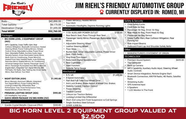 2020 RAM 1500 Pickup Big Horn/Lone Star