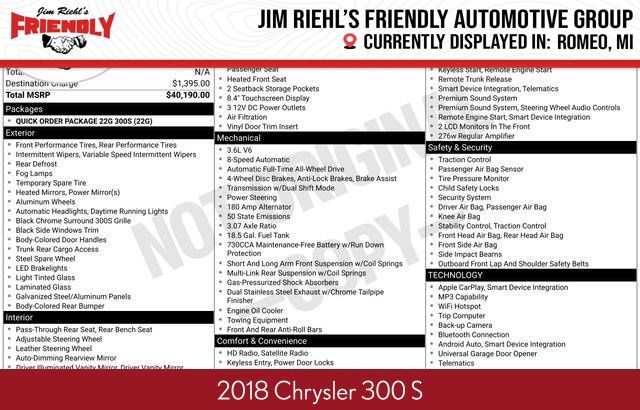2018 Chrysler 300 S AWD's photo
