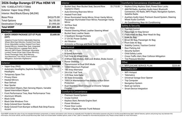 2026 Dodge Durango GT HEMI Plus V8 - Photo 29