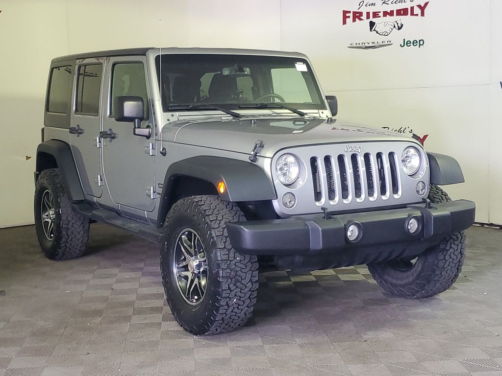 Used 2016 Jeep Wrangler Unlimited Sport with VIN 1C4BJWDG6GL117803 for sale in Warren, MI