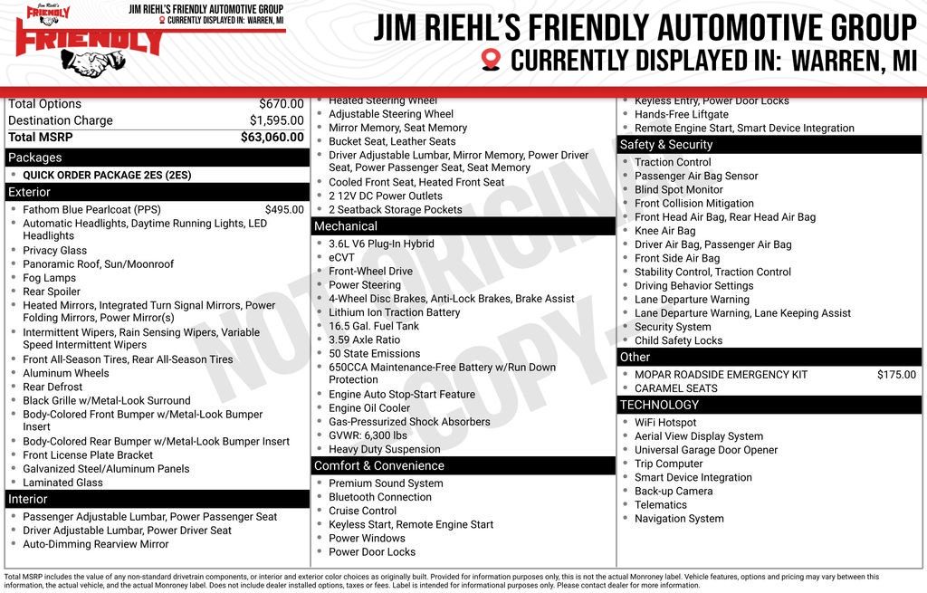 2023 Chrysler Pacifica Hybrid Pinnacle Hybrid's photo