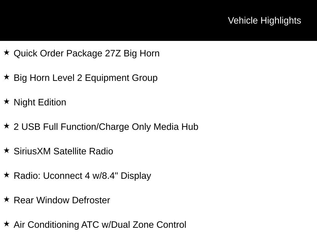 2020 RAM Ram 1500 Pickup Big Horn/Lone Star