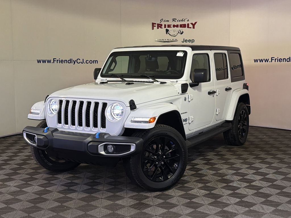 Used 2023 Jeep Wrangler 4xe Sahara 4XE with VIN 1C4JJXP66PW536950 for sale in Warren, MI