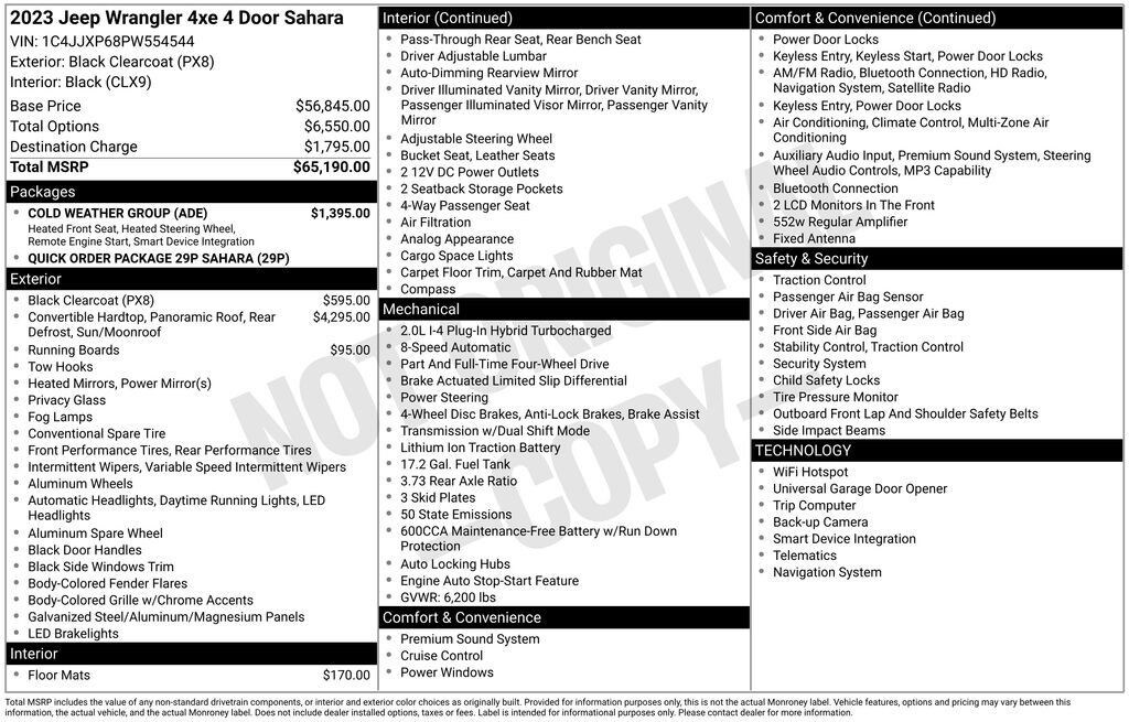 Used 2023 Jeep Wrangler 4xe Sahara SUV