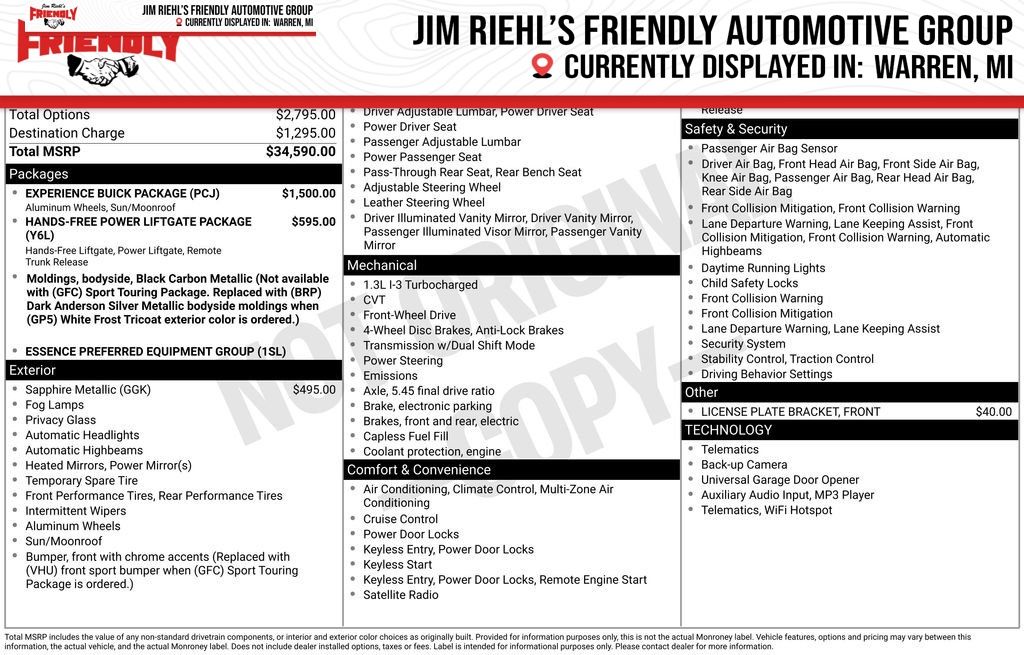 2023 Buick Encore GX Essence