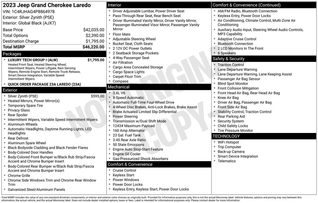 2023 Jeep Grand Cherokee Laredo 4x4's photo