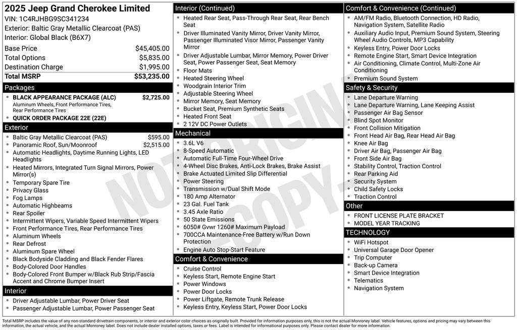 New 2025 Jeep Grand Cherokee Limited Sport Utility