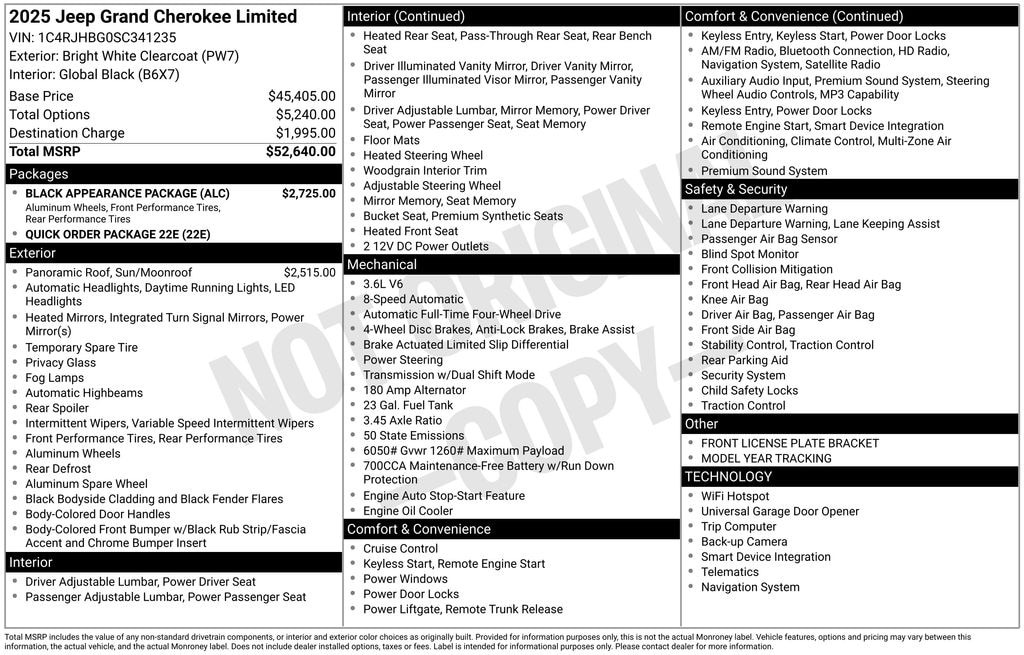 New 2025 Jeep Grand Cherokee Limited Sport Utility