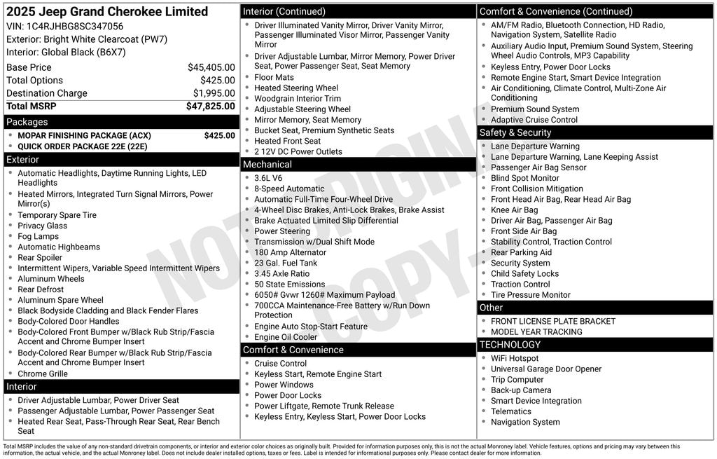 New 2025 Jeep Grand Cherokee Limited Sport Utility