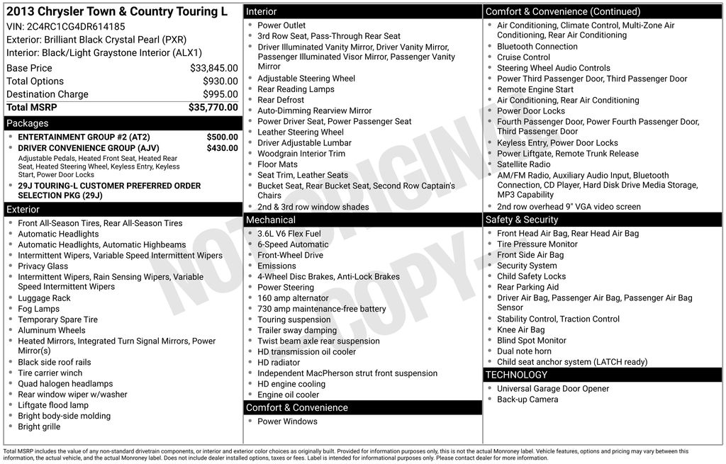 2013 Chrysler Town & Country Touring-L's photo