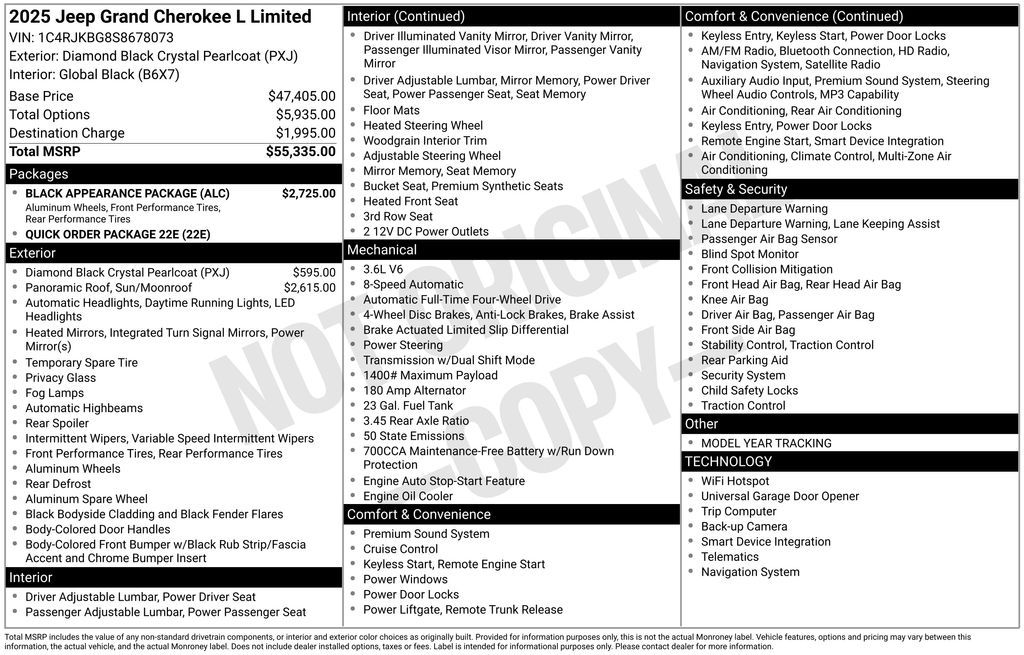 2025 Jeep Grand Cherokee L's photo