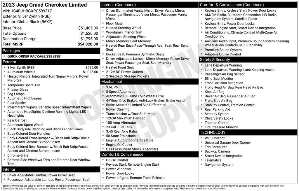 Used 2023 Jeep Grand Cherokee Limited SUV