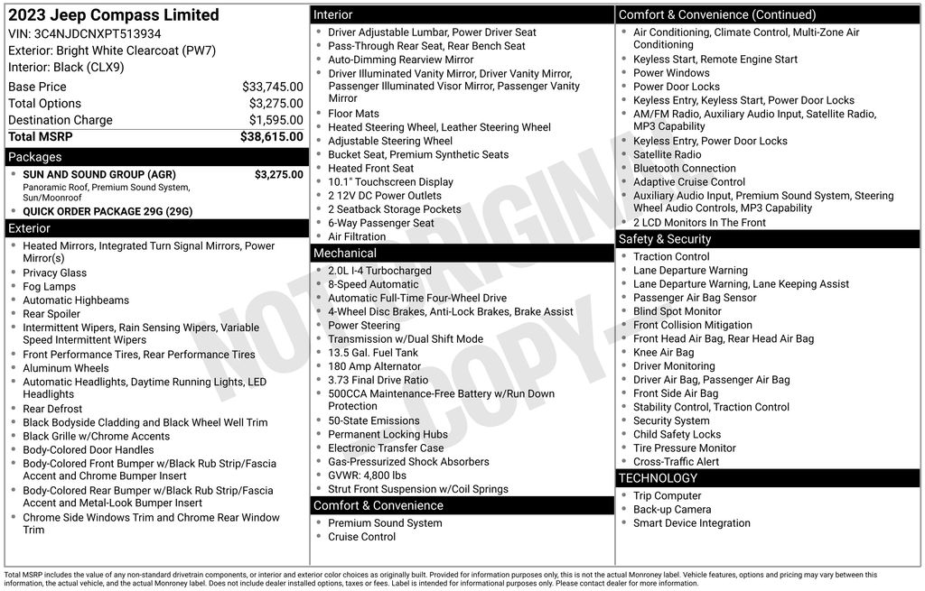 2023 Jeep Compass Limited 4X4's photo