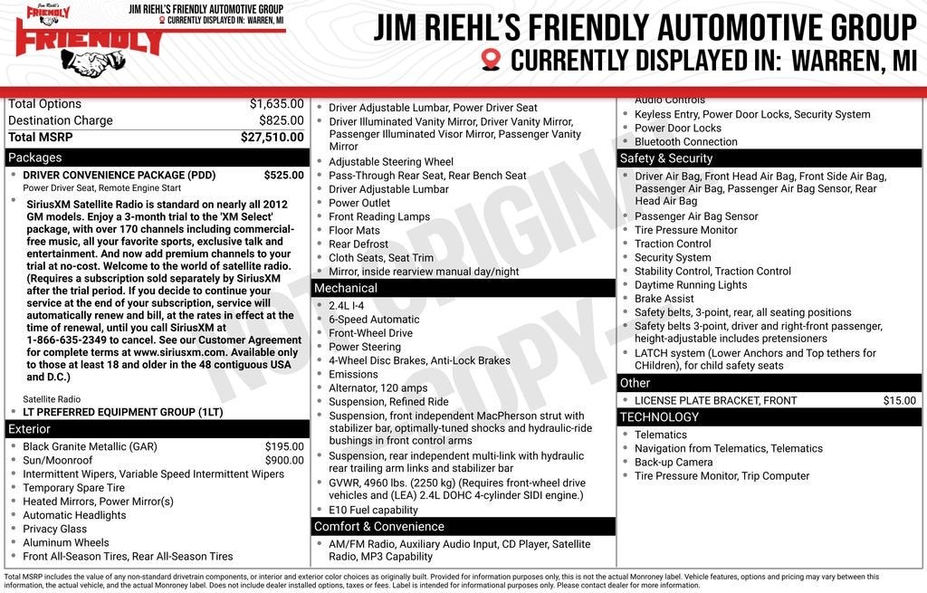 Used 2012 Chevrolet Equinox 1LT SUV