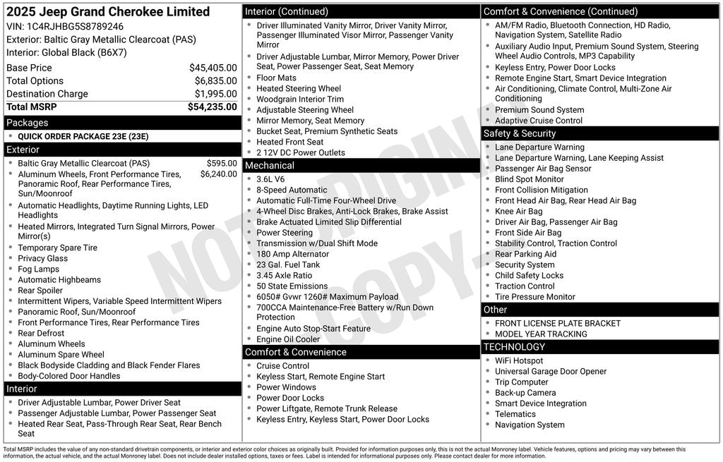 New 2025 Jeep Grand Cherokee Limited Sport Utility