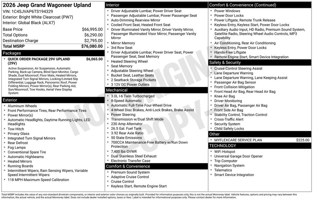 2026 Jeep Grand Wagoneer Upland