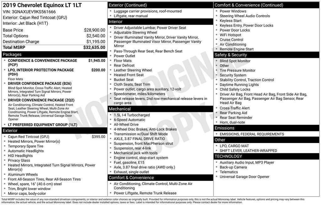 Used 2019 Chevrolet Equinox LT w/1LT SUV