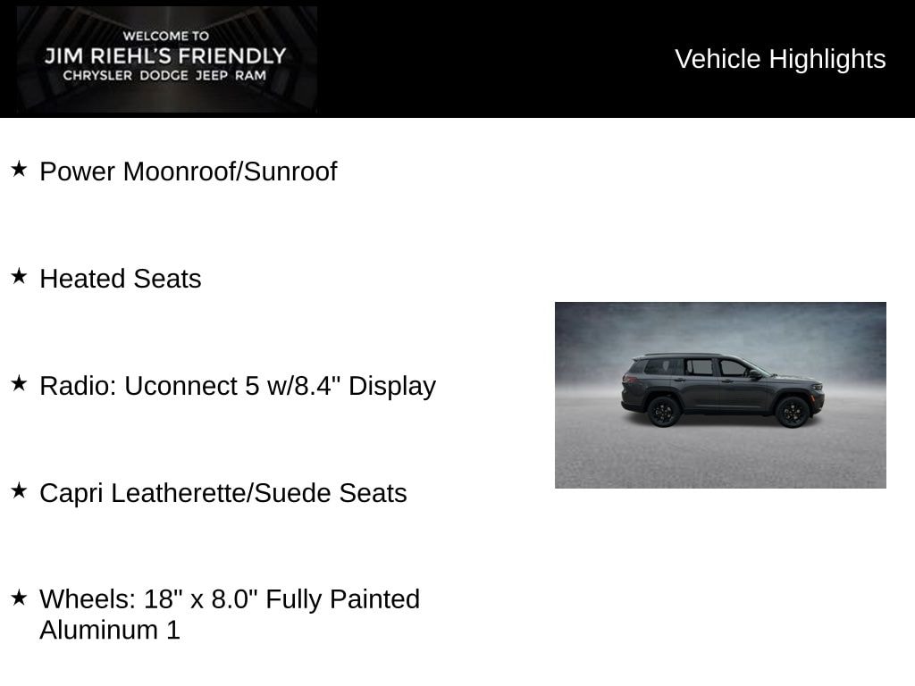 New 2025 Jeep Grand Cherokee L Laredo Sport Utility