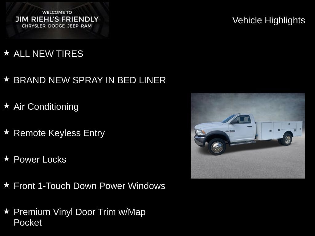 Used 2016 Ram 5500 Tradesman 4WD Reg Cab 168 WB 84 CA Tradesman