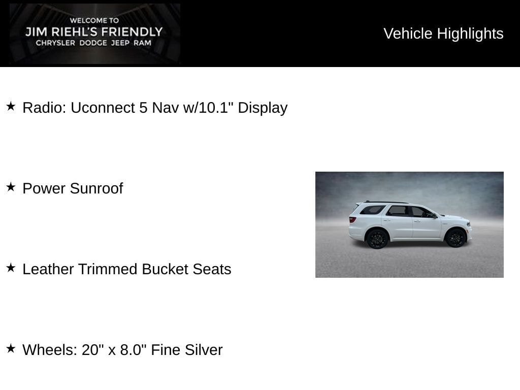 New 2025 Dodge Durango R/T Sport Utility