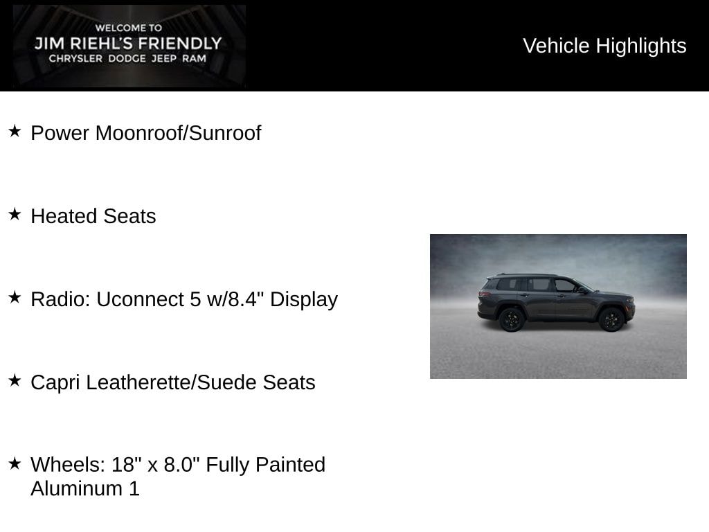 New 2025 Jeep Grand Cherokee L Laredo Sport Utility