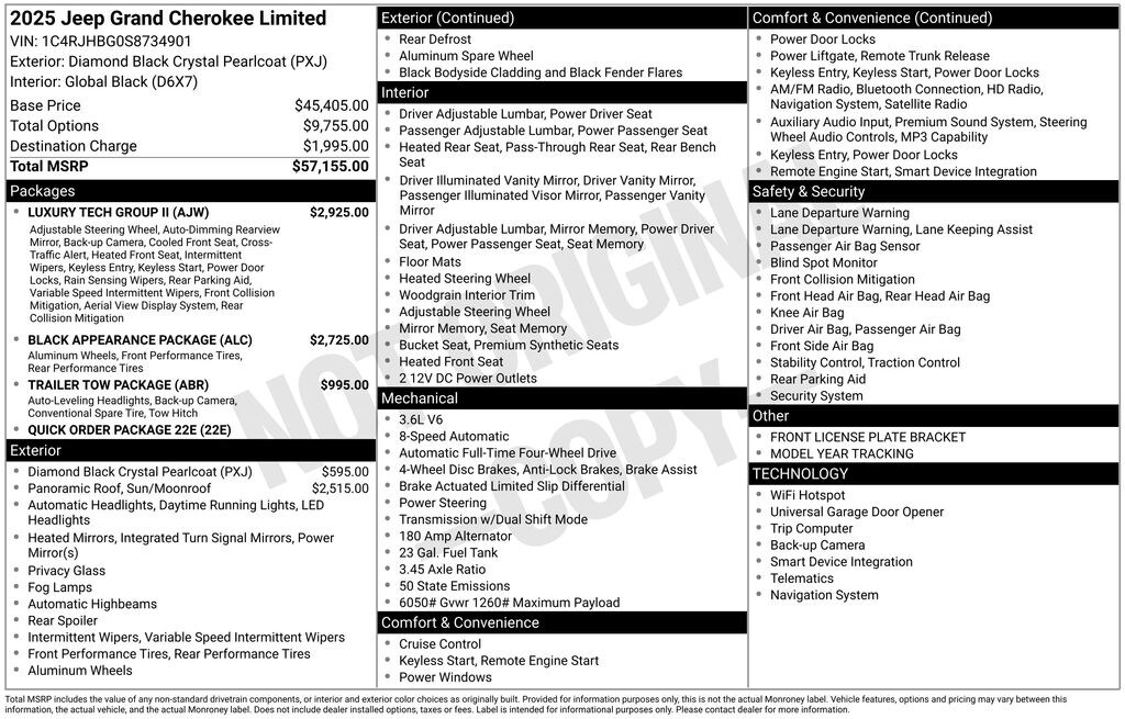 New 2025 Jeep Grand Cherokee Limited Sport Utility