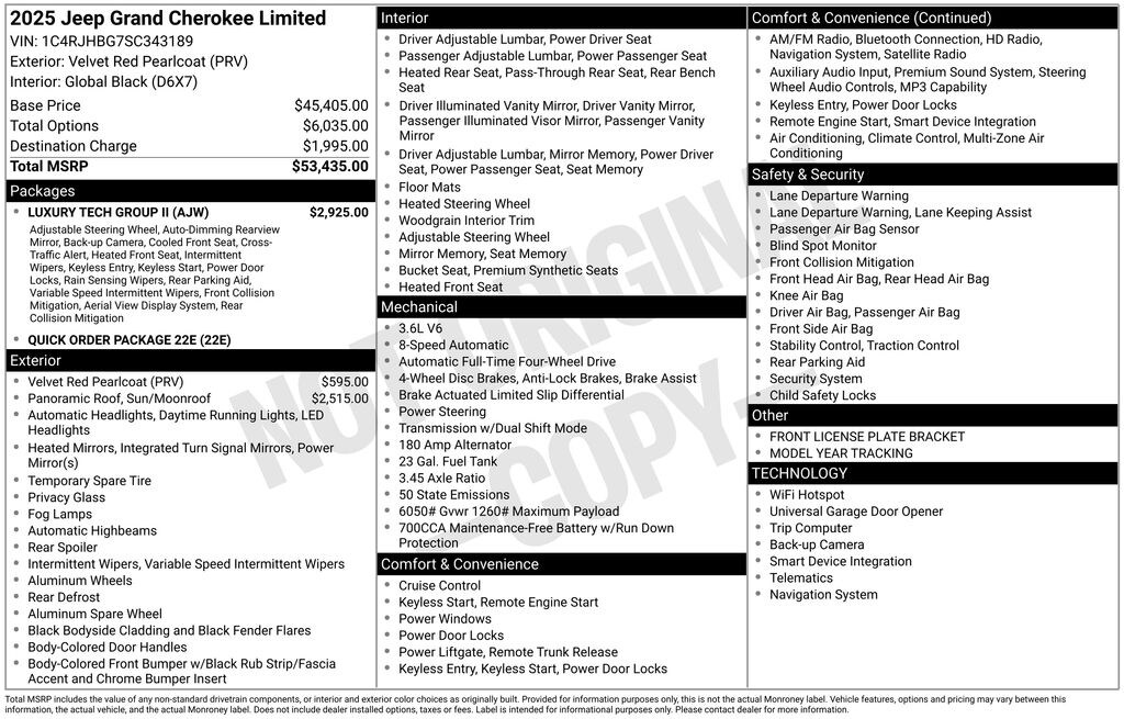 New 2025 Jeep Grand Cherokee Limited Sport Utility