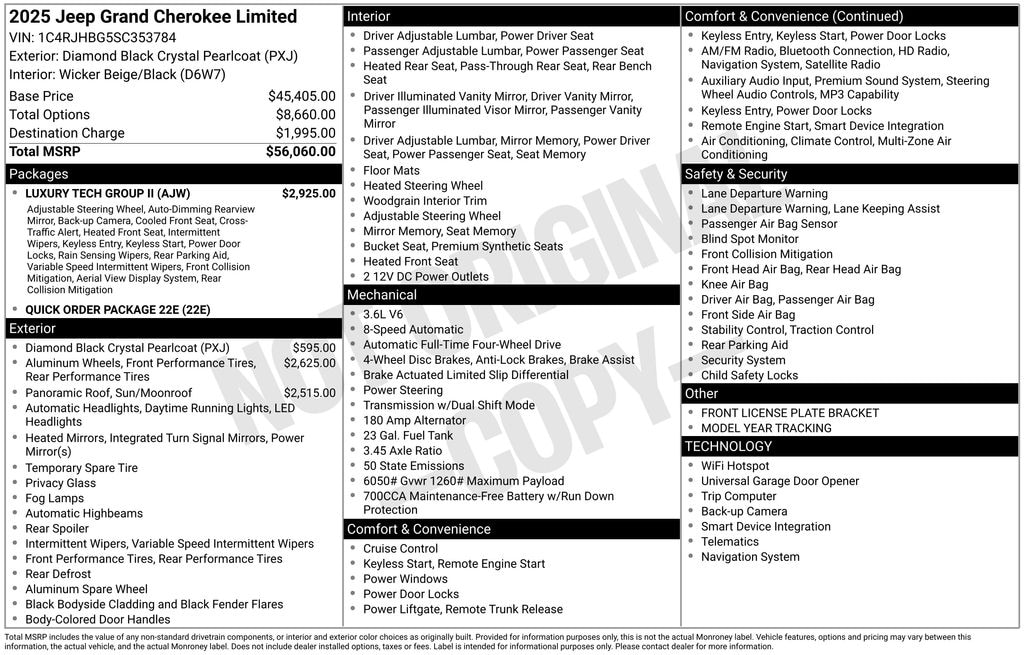 New 2025 Jeep Grand Cherokee Limited Sport Utility