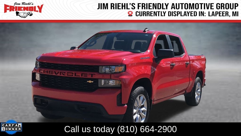 Used 2019 Chevrolet Silverado 1500 Custom 4WD Crew Cab 147 Custom