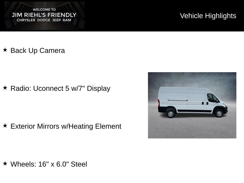 New 2026 Ram ProMaster 2500 High Roof Cargo Van