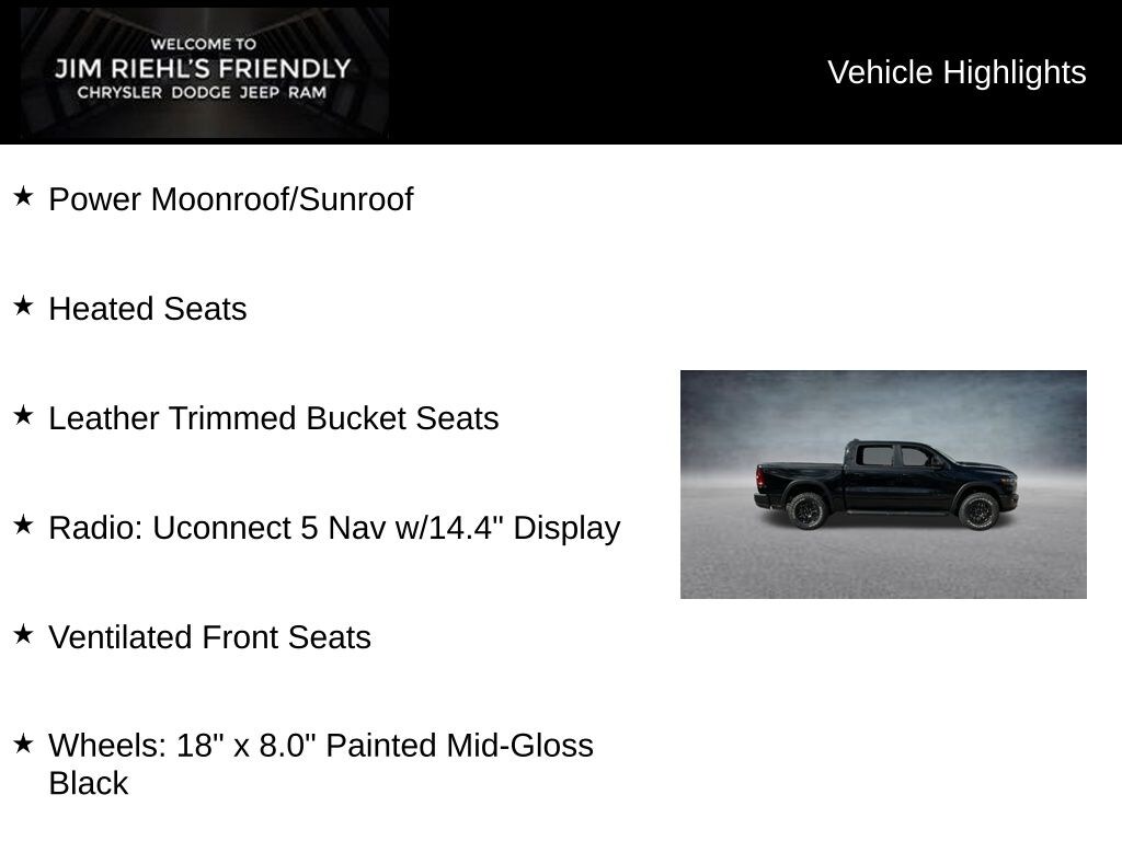 New 2026 Ram 1500 Rebel Pickup