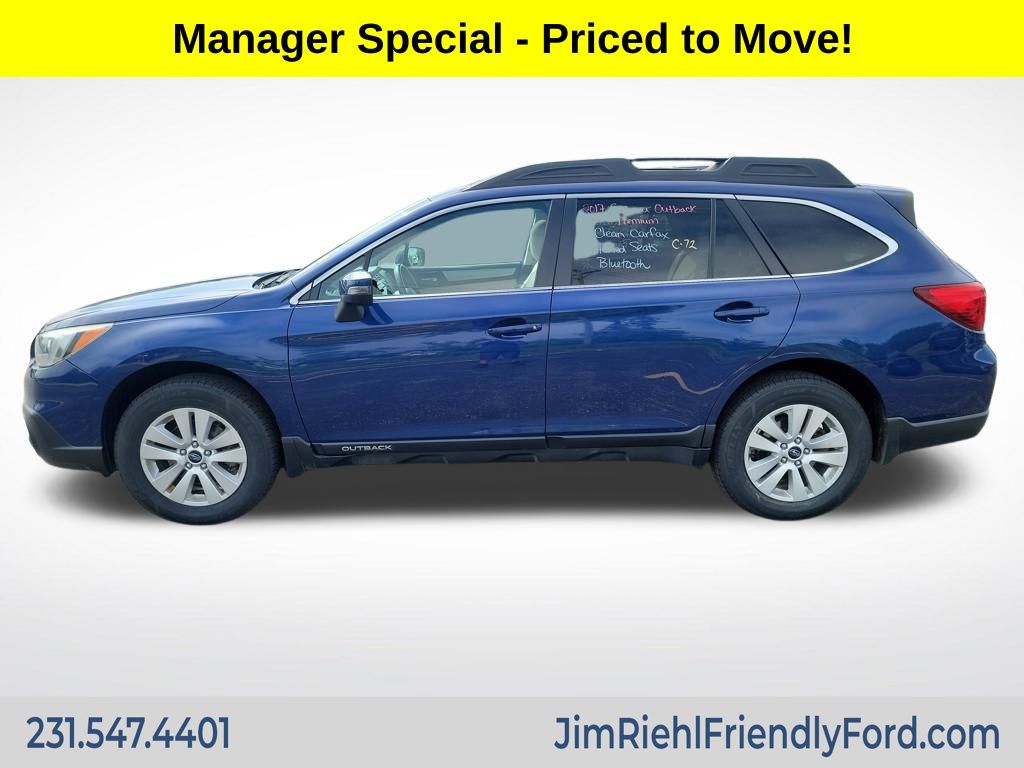 Used 2017 Subaru Outback Premium with VIN 4S4BSAHC2H3432358 for sale in Charlevoix, MI