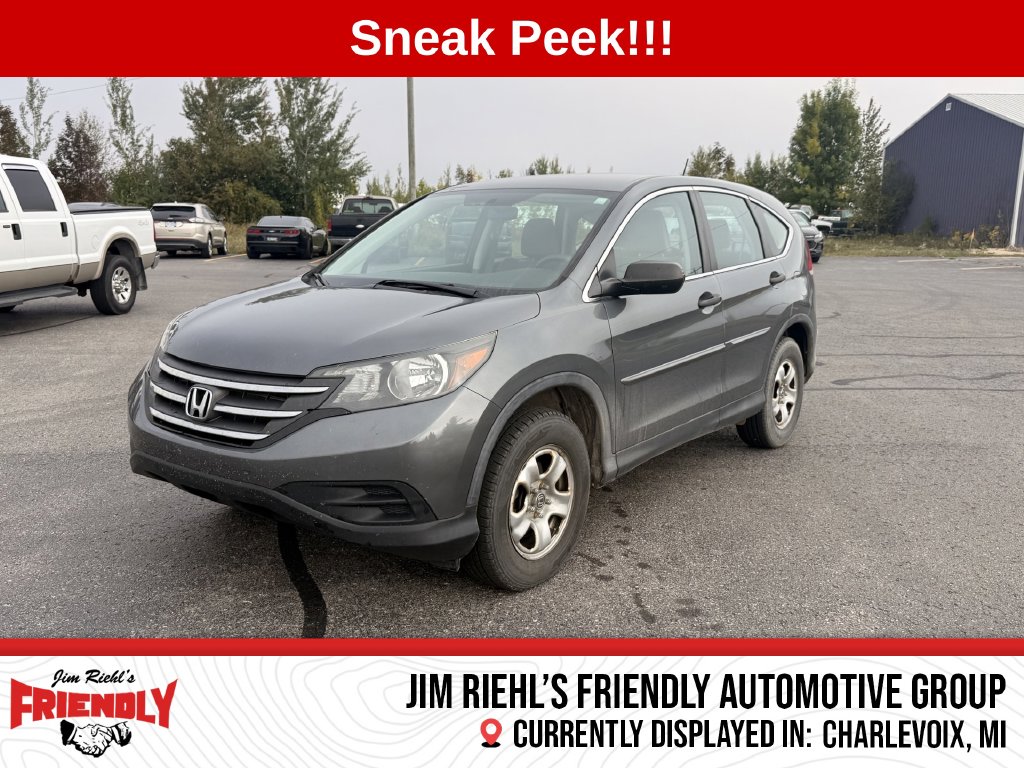 Used 2013 Honda CR-V LX with VIN 5J6RM3H37DL039971 for sale in Charlevoix, MI