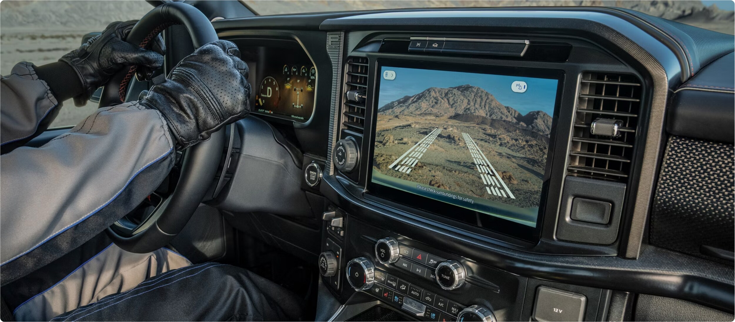 Ford F-150 sporty interior shot