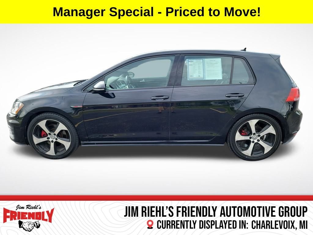 Used 2016 Volkswagen Golf GTI SE with VIN 3VW4T7AU2GM018488 for sale in Charlevoix, MI