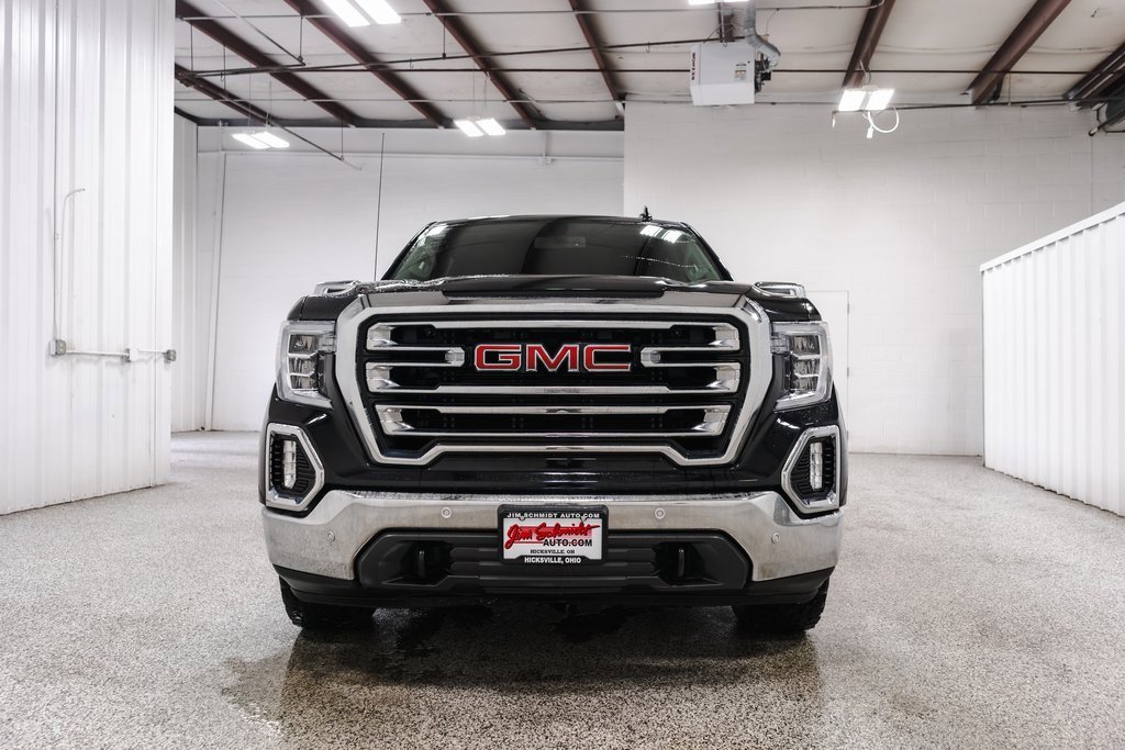 Used 2021 GMC Sierra 1500 SLT with VIN 1GTU9DEDXMZ262698 for sale in Hicksville, OH
