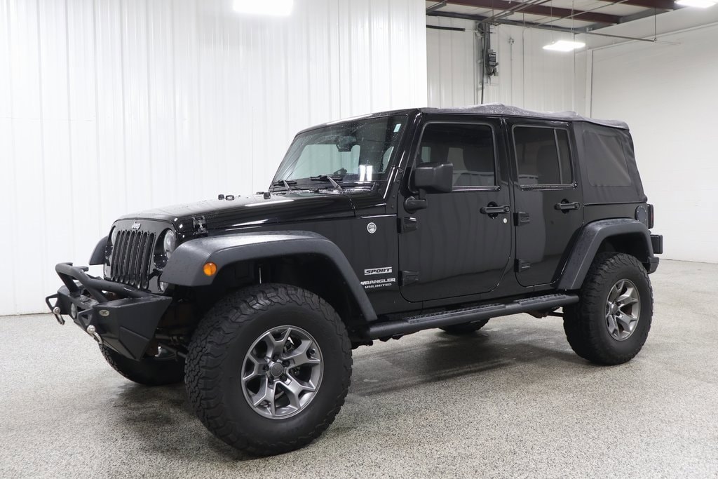Used 2017 Jeep Wrangler Unlimited Sport S with VIN 1C4BJWDG0HL571076 for sale in Hicksville, OH