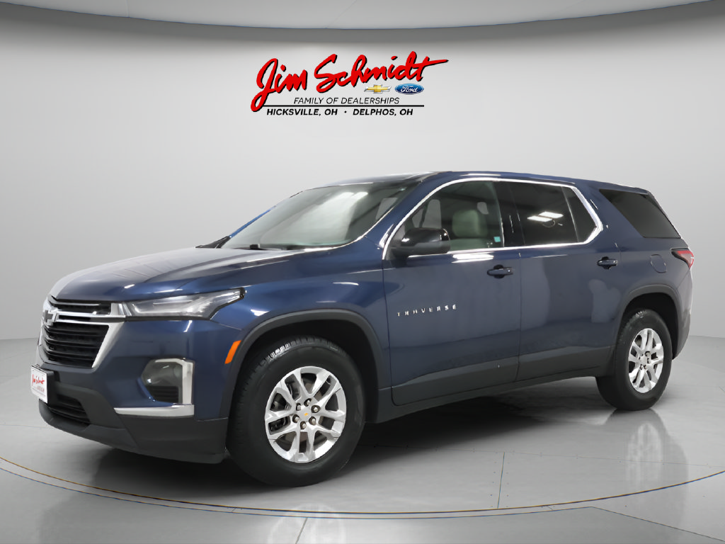 Used 2023 Chevrolet Traverse LS with VIN 1GNERFKW1PJ170301 for sale in Hicksville, OH
