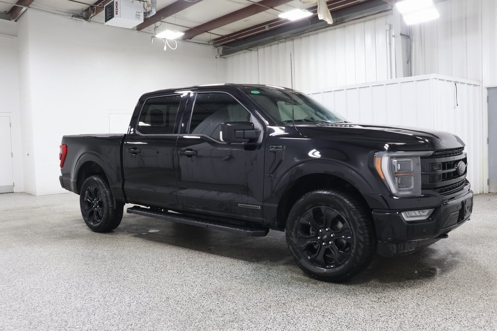 Used 2023 Ford F-150 Lariat with VIN 1FTFW1ED2PFA90494 for sale in Hicksville, OH