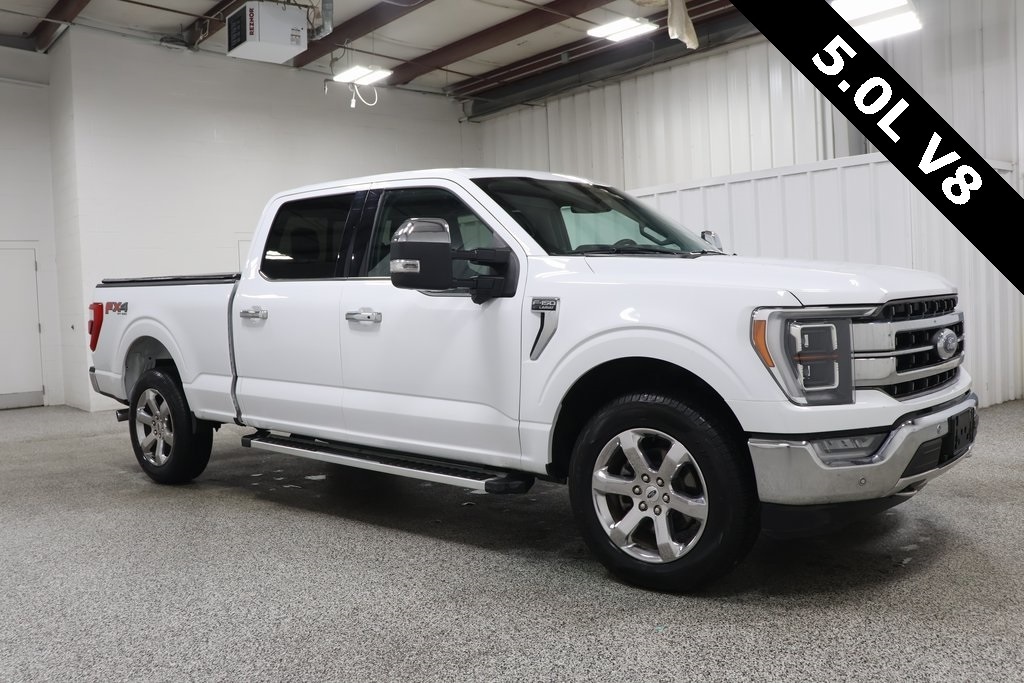 Used 2022 Ford F-150 Lariat with VIN 1FTFW1E51NKD65592 for sale in Hicksville, OH