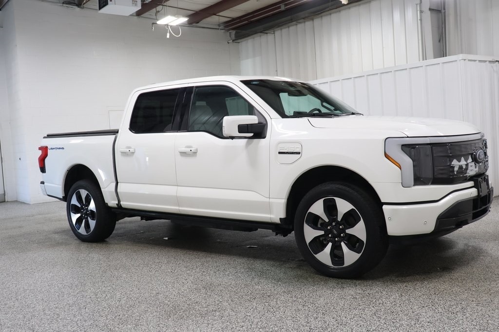 Used 2023 Ford F-150 Lightning Platinum with VIN 1FT6W1EV7PWG28597 for sale in Hicksville, OH
