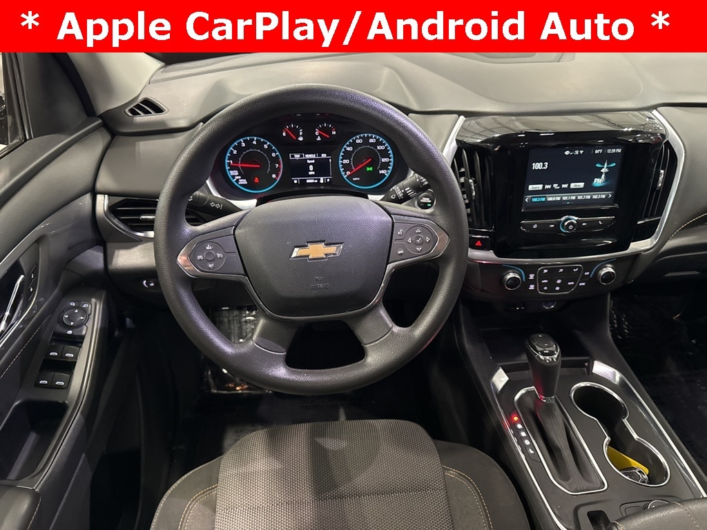 Used 2019 Chevrolet Traverse LS with VIN 1GNERFKW0KJ262704 for sale in Garrett, IN