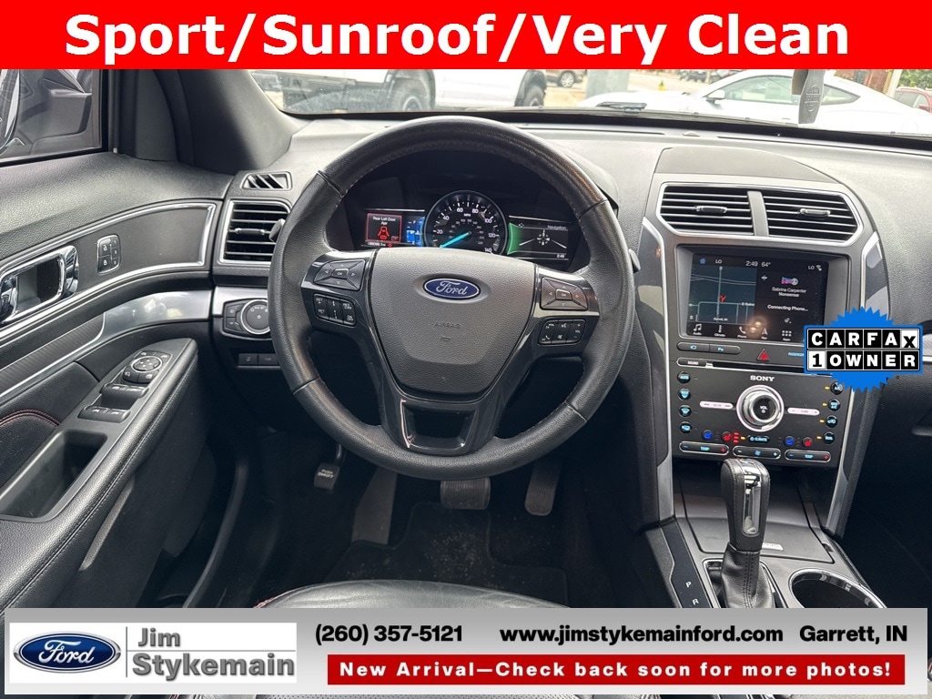 Used 2018 Ford Explorer Sport with VIN 1FM5K8GT5JGA76073 for sale in Garrett, IN