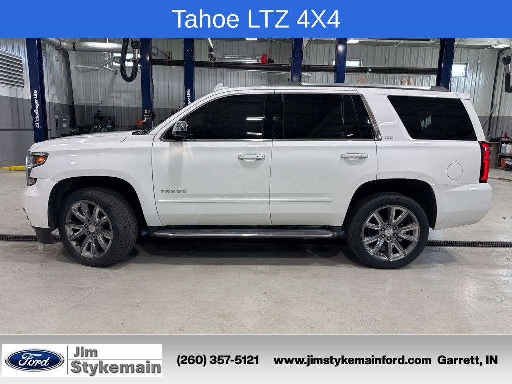 Used 2015 Chevrolet Tahoe LTZ with VIN 1GNSKCKC7FR589717 for sale in Garrett, IN