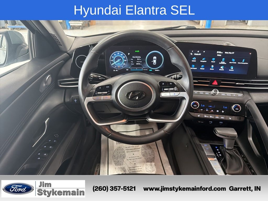 Used 2023 Hyundai Elantra SEL with VIN KMHLS4AG7PU448356 for sale in Garrett, IN