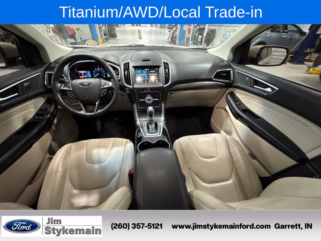 Used 2017 Ford Edge Titanium with VIN 2FMPK4K9XHBC53912 for sale in Garrett, IN