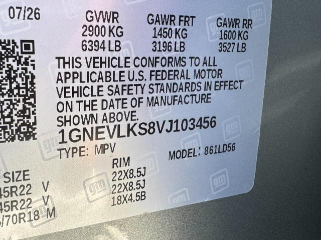 2027 Chevrolet Traverse RS - Photo 18